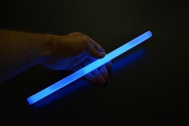 12 inch 15mm Blue Premium Glow Sticks- 10 Per Package